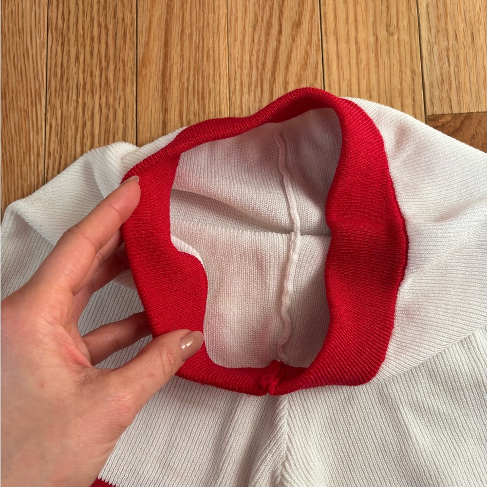 Stylish Red and White Women's Intimate Set - Picture 7 of 8